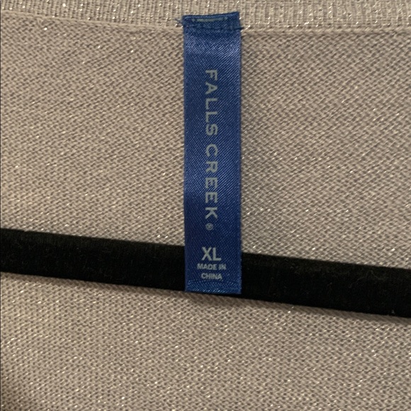 Falls Creek silver button up cardigan size xl - Picture 3 of 6